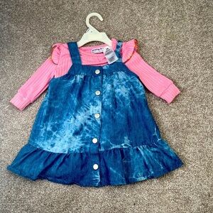 Blueberi Boulevard Tie Dye Denim Dress. Size: 18M. Great condition. Toddler